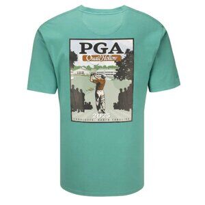 PGA Ahead 2025 PGA Championship Retro Tee Box T-Shirt in Sage XL NWT